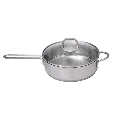 China Durable and high quality Jy-2407np side handle stick deep frying pan and long non for sale