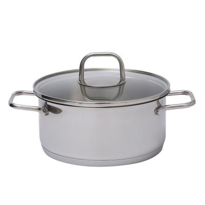 China High Quality Sustainable Non-stick Heating Milk Soup Pot Pan Stainless Steel Stock Pot for sale