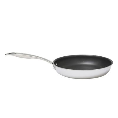 China Eco-friendly Sustainable High Quality Stainless Steel Non-stick Chinese Wok Induction Wok Pan for sale