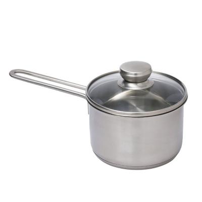 China High Quality Nonstick Nonstick Cookware Stainless Steel Viable Milk Pot Saucepan for sale