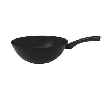 China Sustainable Hot Sell Aluminum Nonstick Wok For Restaurant Cooking Without Lid for sale