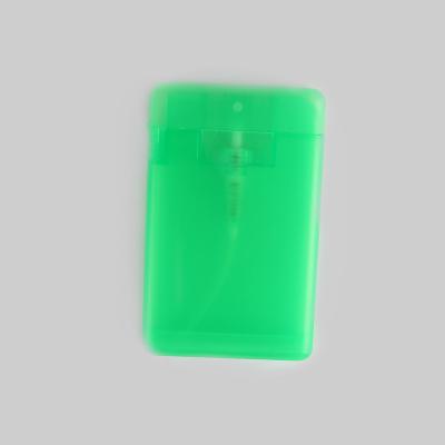 China Non Spill High Quality Plastic Pocket Perfume Atomizer Credit Card Bottle Sprayer for sale