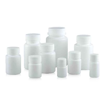 China HDPE Medical White Color Medical Bottle Plastic Tablet Bottle Cap With Screw Lid for sale