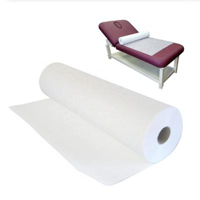 China Dental Clinic Beauty Salon Spa Massage Perforated Nonwoven Breathable Oil-proof Disposable Sheets Rolls for sale