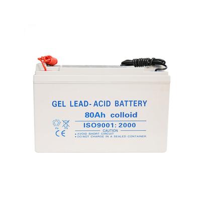 China Wholesale Energy 12V80AH Gel Solar System Battery from Electric Power Systems Supplier China for sale