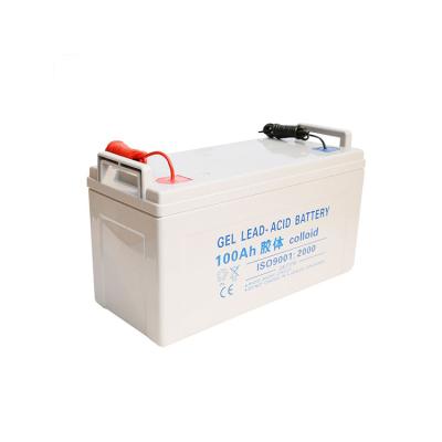 China Electric Power Systems High Grade 12V100AH ​​Batteries Gel Solar System Battery For Sale for sale