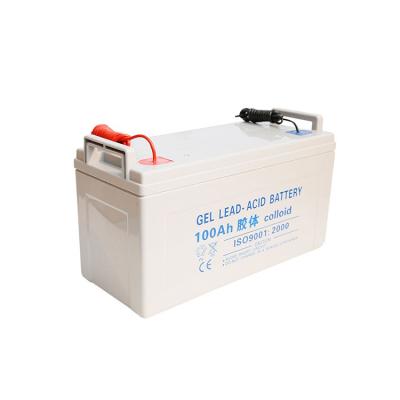 China Electric Power Systems Manufacturer Price Batteries 12v 100ah Deep Cycle Energy Gel Solar System Lead Acid Battery for sale