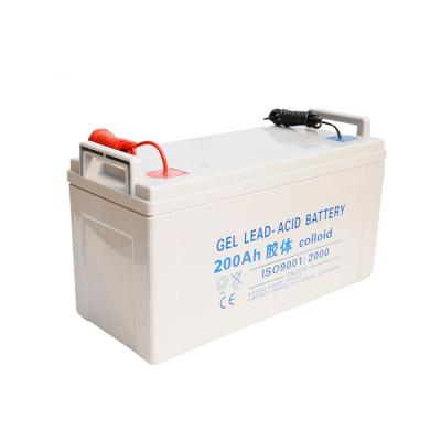 China Electric Power Systems Promotion Price 12v 200ah Power Storage Gel Solar System Battery for sale