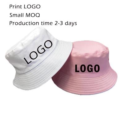 China Custom Sunscreen Outdoor Logo Travel Fisherman Leisure Man Women Solid Color Cotton Sunscreen Sun Hat Bucket Hats L2348 for sale