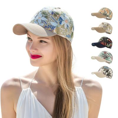 China breathable & L2357 wholesale 5 panel printed sun shade baseball cap waterproof for men and women performance sports cover up adjustable size trucker hat for sale