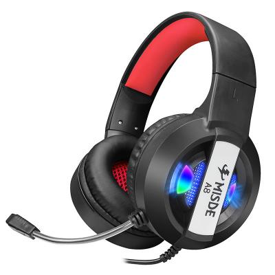 China Fantastic A8 DJ Headphone Gaming Headphone Dynamic Monitoring Wired Headphones With Retractable MIC for sale