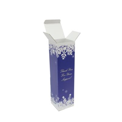 China Printed Wine Glass Bottle Packaging Recyclable Single Gift Box To Tuck In Top Open Shipping Wine Corrugated Paper Box for sale