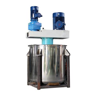 China Liquid with Solids Plant Agitator Mixer Hanging Chemical Tank for Liquid Putty Making Machine High Viscous Mixing Tank with Scraper for sale