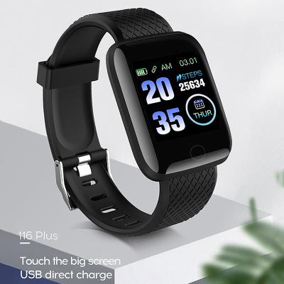 China 116Plus Touch Screen Fashion Smart Watch 1.04Inch Color Screen Sports Fitness Smartwatch Fitness Activity Tracker Waterproof for sale