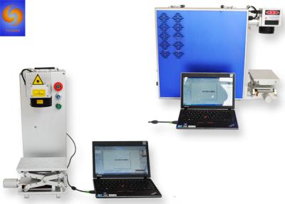 China El reloj móvil llama por teléfono a la fibra óptica portátil 30W de la máquina de la marca del laser para el metal en venta