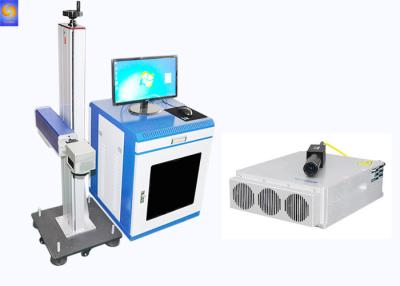 China PVC Pipe Desktop Fiber Laser Marking Machine , Laser Marker Machine Air Cooling for sale