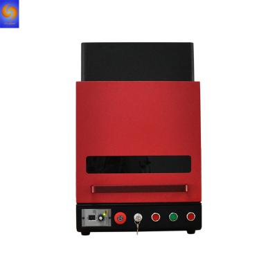 China Enclosed 20w 30w 50w desktop fiber laser marking machine for sale for sale