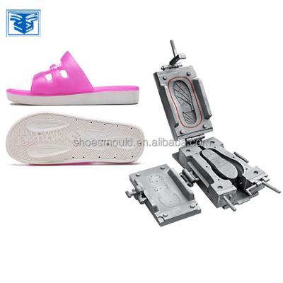 China Two Color Aluminum Blowing PVC Slipper Mold for sale