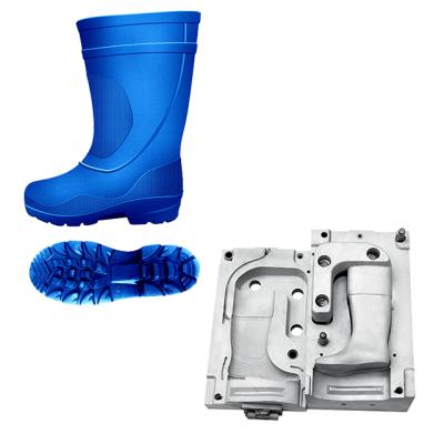 China Eva Injection Rain Boots Shoe Mold 1 Aluminum Mold 1 Piece Die Casting Making In CNC Process for sale