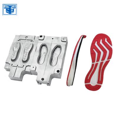 China Durable EVA Injection Aluminum Comfortable Anti-Slip Jogger Shoes Sole Mold for sale