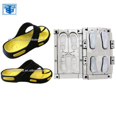 China Aluminum EVA Two Color Slipper Shoe Molding Making Machine for sale