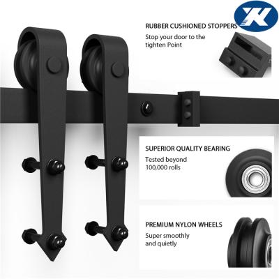 China Door Carbon Steel Barn Door Hardware Arrow Shape Sliding Barn Door System Hardware for sale