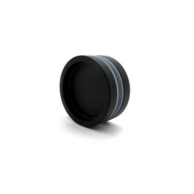 China Modern Matte Black Glass Door Fittings Round Bathroom Sliding Door Knob Handle for sale