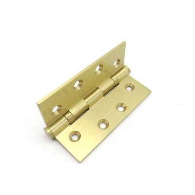 China Gold Tip Ball Bearing Hinge Modern Brass Door Hinge For Wooden Door for sale