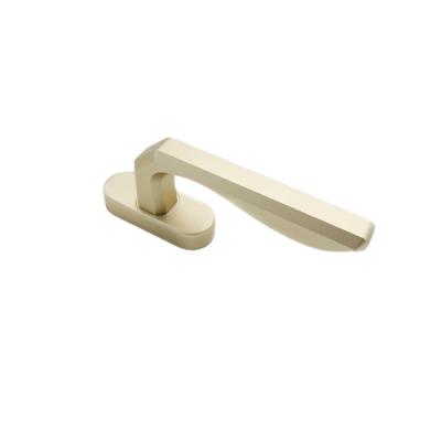 China Modern Aluminum Gold Color Window Handle 360 ​​Degree Adjustable Window Handle Lock for sale