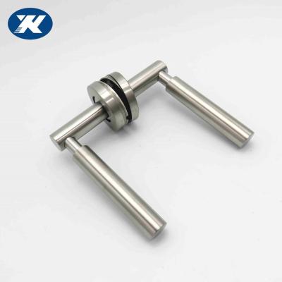 China Modern Hotel Interior Door Stainless Steel Lever Pull Home Solid Door Handle for sale