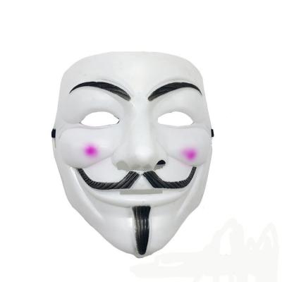 China PVC Halloween Cosplay Mask V for Vendetta Movie Anonymous Mask for Kids Adult Movie Theme Mask Party Gift Cosplay Costume Accessory for sale