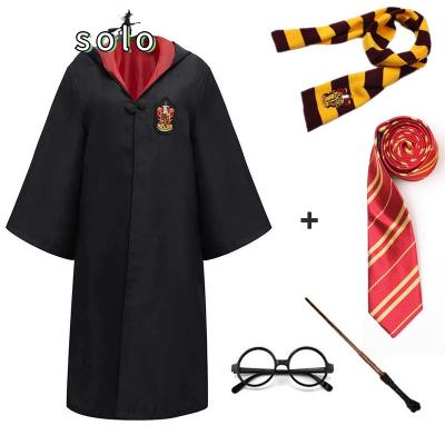 China Polyester Long Robe Magic Cape Cosplay Clothes Props Children Magician Cosplay TV&Movie Cosplay Costume for sale