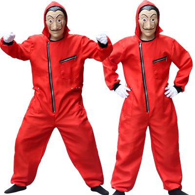 China Anime Salvador Dali Movie The House Of La Casa De Papel Party Paper Christmas Polyester Halloween Costume Cosplay for sale