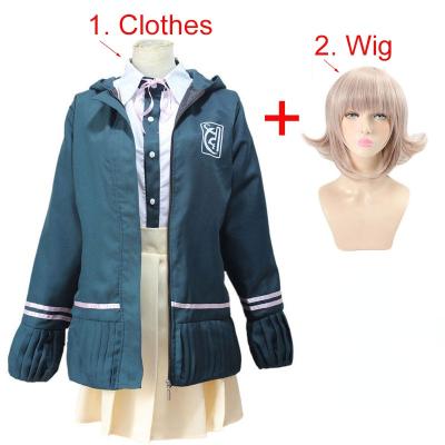 China Danganronpa Nanami ChiaKi Cosplay Uniform Long Sleeve Loli Skirt Short Skirt Polyester High School Students Anime Costume for sale