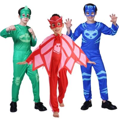 China Polyester Masks Toys For Kids Christmas Halloween Cosplay Costume Anime Figires Catboy Gekko Owlette Birthday Party Kids Gifts for sale