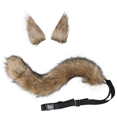 China Polyester sexy woman Lolita cat Fox headband tail headdress plush ears tail anime lovely cosplay helloween dress props for sale