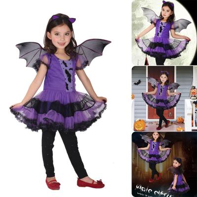 China Polyester Halloween costume for party princess cosplay baby kids witch costume girl carnival fancy dress tops clothes for sale