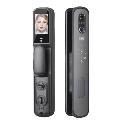 China OEM V1 Manufacturer 3D Face Recognition Tuya WIFI Smart Lock Fingerprint Smart Biometric Door Lock for sale