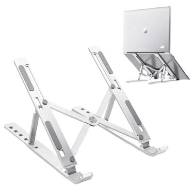 China Height Adjustable Ergonomic Folding Laptop Stand Aluminum Laptop Stand (Waist) for sale