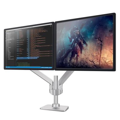 China Dual Monitor Desk Mount Mount High Quality Aluminum Alloy Good Price For LCD Up To 17