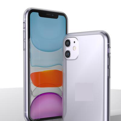 China New Hot Sale Waterproof Soft Tempered Glass Back Case Cover For iPhone 11/11Pro/11 Pro Max for sale