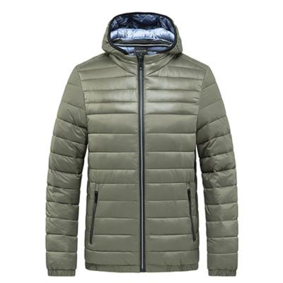 China Autumn Winter Men Trend Breathable Cotton-padded Youth Warmth Nylon Cotton Padded Jacket for sale