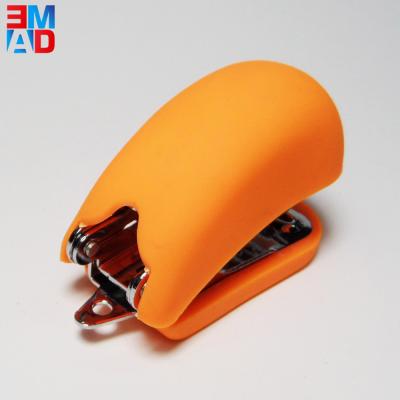 China Plastic 2 In 1 Colored Orange Stapler With Staple Remover Small Size for sale