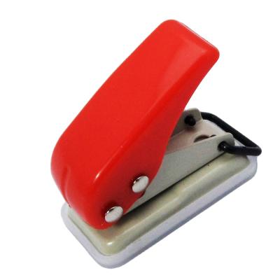 China Desktop Size Mini Manual Plastic One Hole Paper Punch for sale