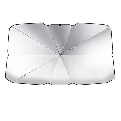 China Sports 2023 Low MOQ Customize Design Foldable UV Rays Car Umbrella Car Windshield Sun Shade for sale