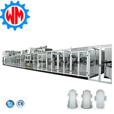 China CE Sanitary Napkin Pad Machine 1200pcs/Min Sanitary Pad Automatic Machine for sale