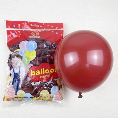 China High quality 2.2g party 10 inch thickened matte round latex balloons wedding birthday mall arch decoration balloons for sale