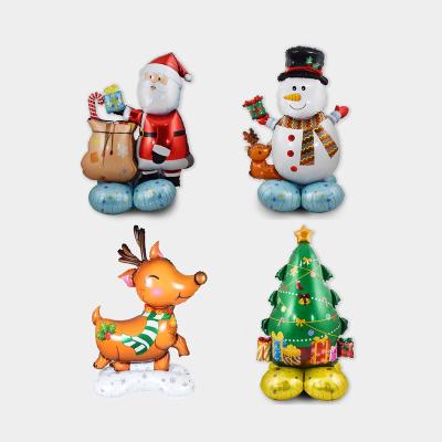 China Foil Party Christmas Santa Claus Balloons Holiday Red Decoration Foil Foil Balloon For Inflatable Party Home Party Decor for sale