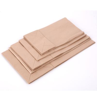 China Recyclable Custom Food Grade Kraft Paper Recycled Brown Paper Bag With Logo Printed Kraft Paper Bag for sale