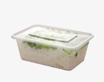 China 2021 Disposable New Design Safely Sealing Clear Plastic Box Container With Lid For Fast Food for sale